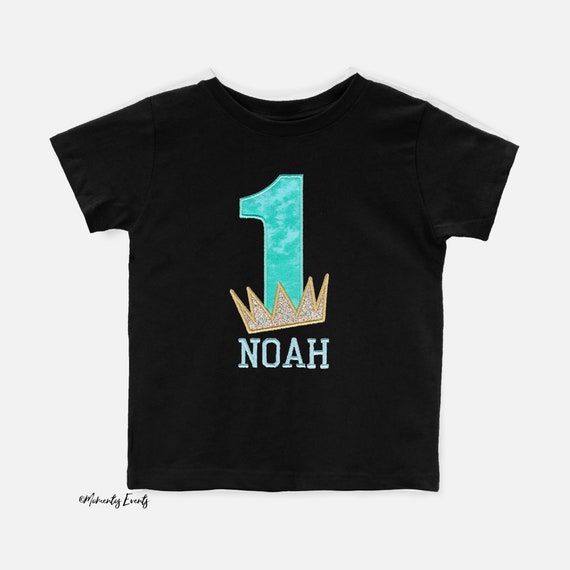 Personalized Toddler Tee - Prince Tee with Toddler Name - Embroidery Appliqué - Personalized Shirt - Kid Boy Tee - Toddler Tee - Kids Tshirt Il_570xn