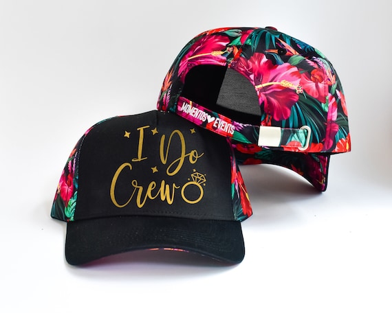 Bride Cap, Bachelorette Party Hat, Ball Cap Women, Bridesmaid Hat, I Do Crew hat, Bride Script Cap, Engagement Gift, Bridal Shower Gifts Il_570xn
