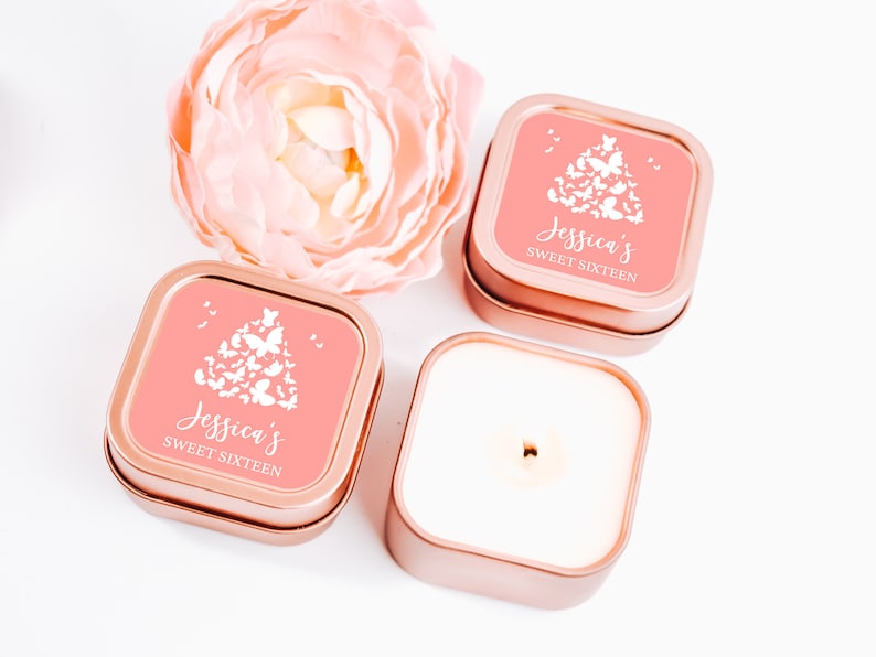 Sweet 16 Candle Favors 12ct Personalized Candles Sweet Etsy