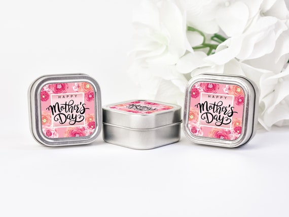 Mothers Day Candles 12ct Custom Candle Gifts Mothers Day Candle Favors Candle Tin Favors Giveaway Ideas Mothers Day Gift Ideas Bulk Candles Il_570xn