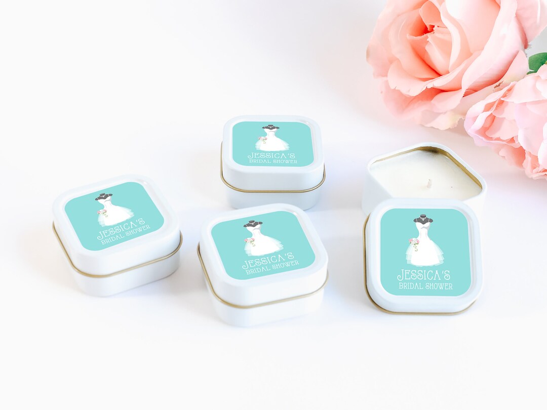 Bridal Shower Candles 12ct Personalized Bulk Candle Favors Personalized ...