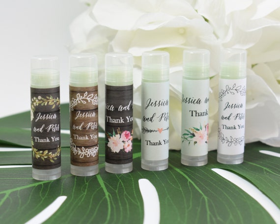 Floral Garden Chapstick Favors, Floral Garden Lip Balm Tubes - Bridal Shower Chapstick Favors - Wedding Favors - Cosmetic Favor - Garden Il_570xn