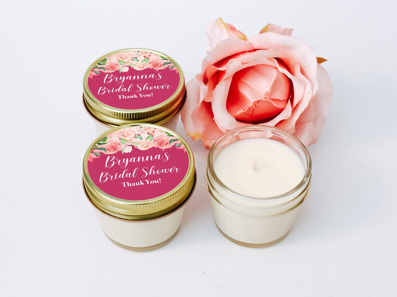Quinceanera Candles 12ct Soy Candle Favors Custom Candle Etsy