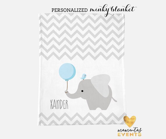 elephant minky blanket