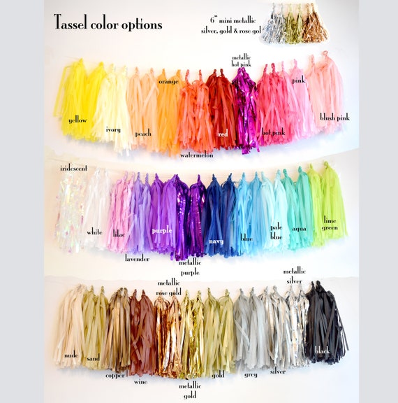 mini tassel garland
