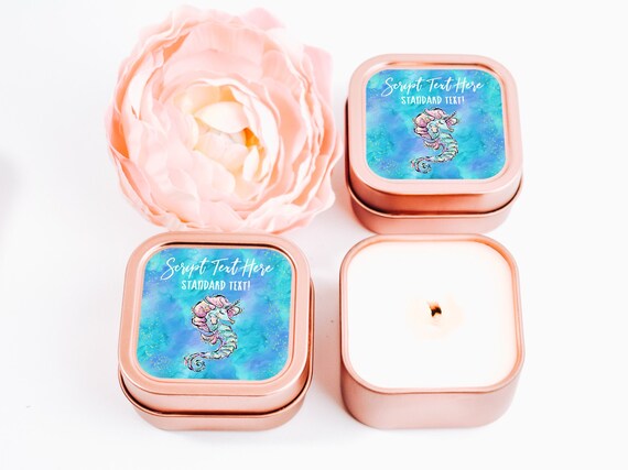 Candle Party Favor 12ct Under the Sea Candles - Sea Horse - Birthday Candle - Birthday Favor - Mermaid Candles - Seahorse Favors - Coral Il_570xn