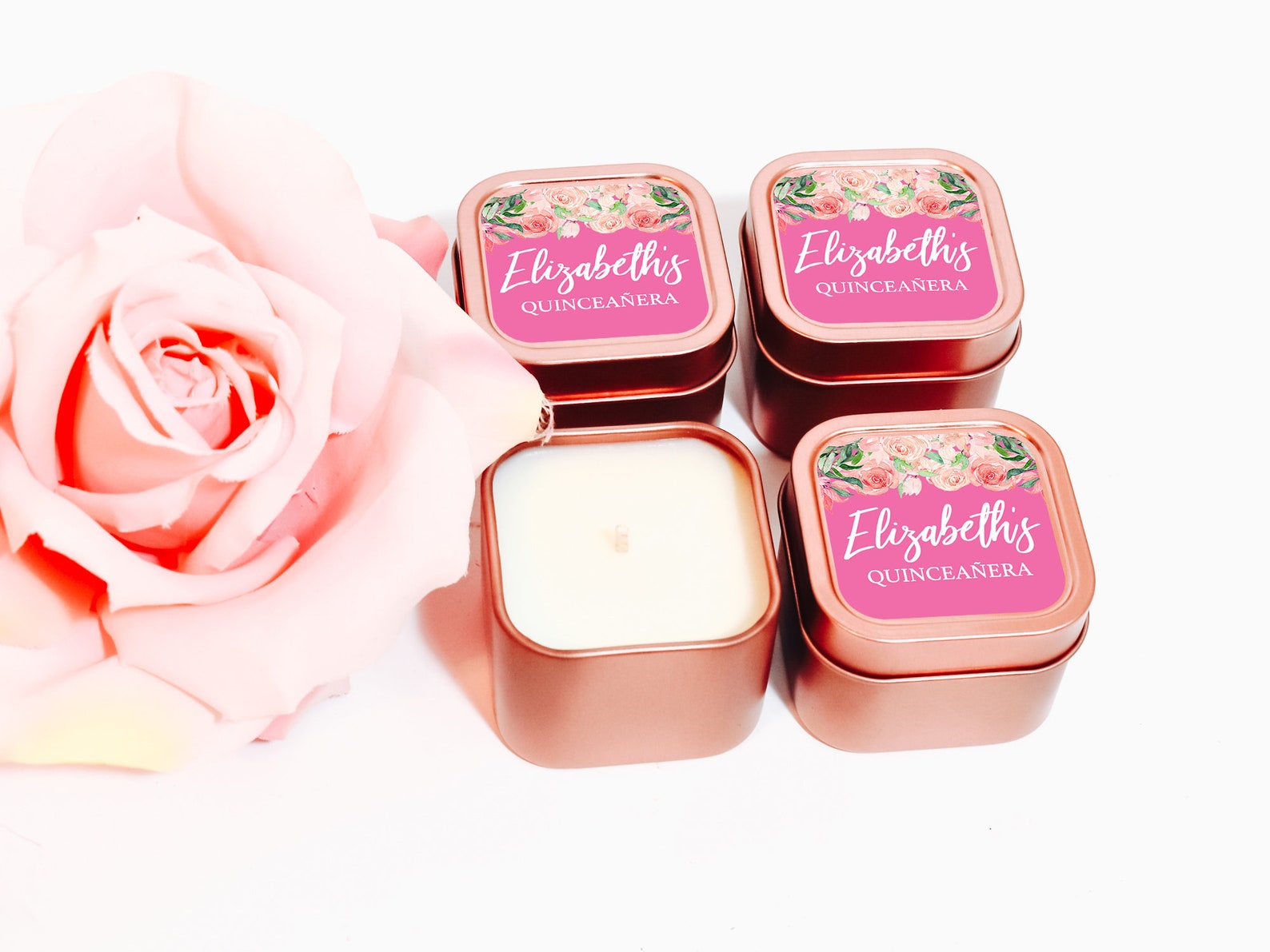 Personalized Bulk Candle Favors Wedding Candles 12ct Etsy