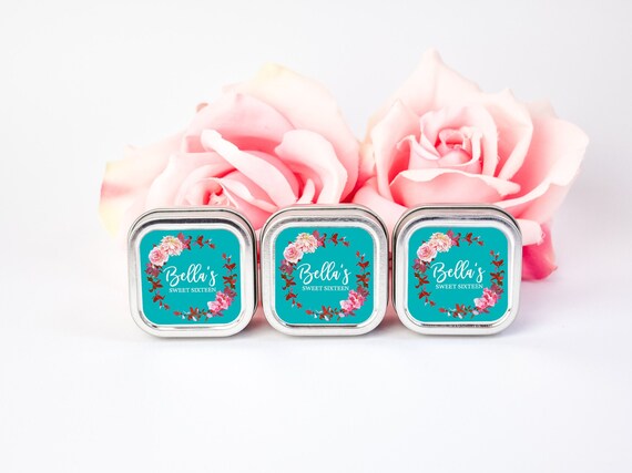 Silver Square Candle Favors 12ct Floral Candles, Wreath Bridal Shower Candle Favors, Bridal Shower Favors, Bulk Candle Favors, Custom Candle Il_570xn