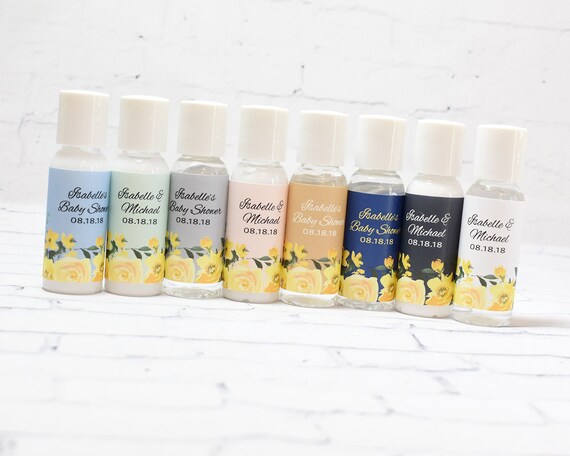 Floral cosmetic Favors, Personalized Wedding Favors, Bridal Shower Favor, Anniversary Favor, Hand Sanitizer, Practical Favor, Lotion 12ct Il_570xn