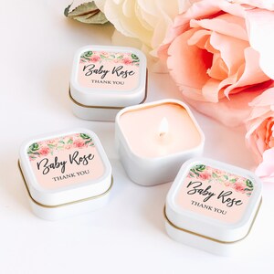 Candle Tins 12ct Soy Pick Scent Bridal Shower Candles Custom Candle Favors Personalized Favors Personalized Candle Favors Candle Tin Favors