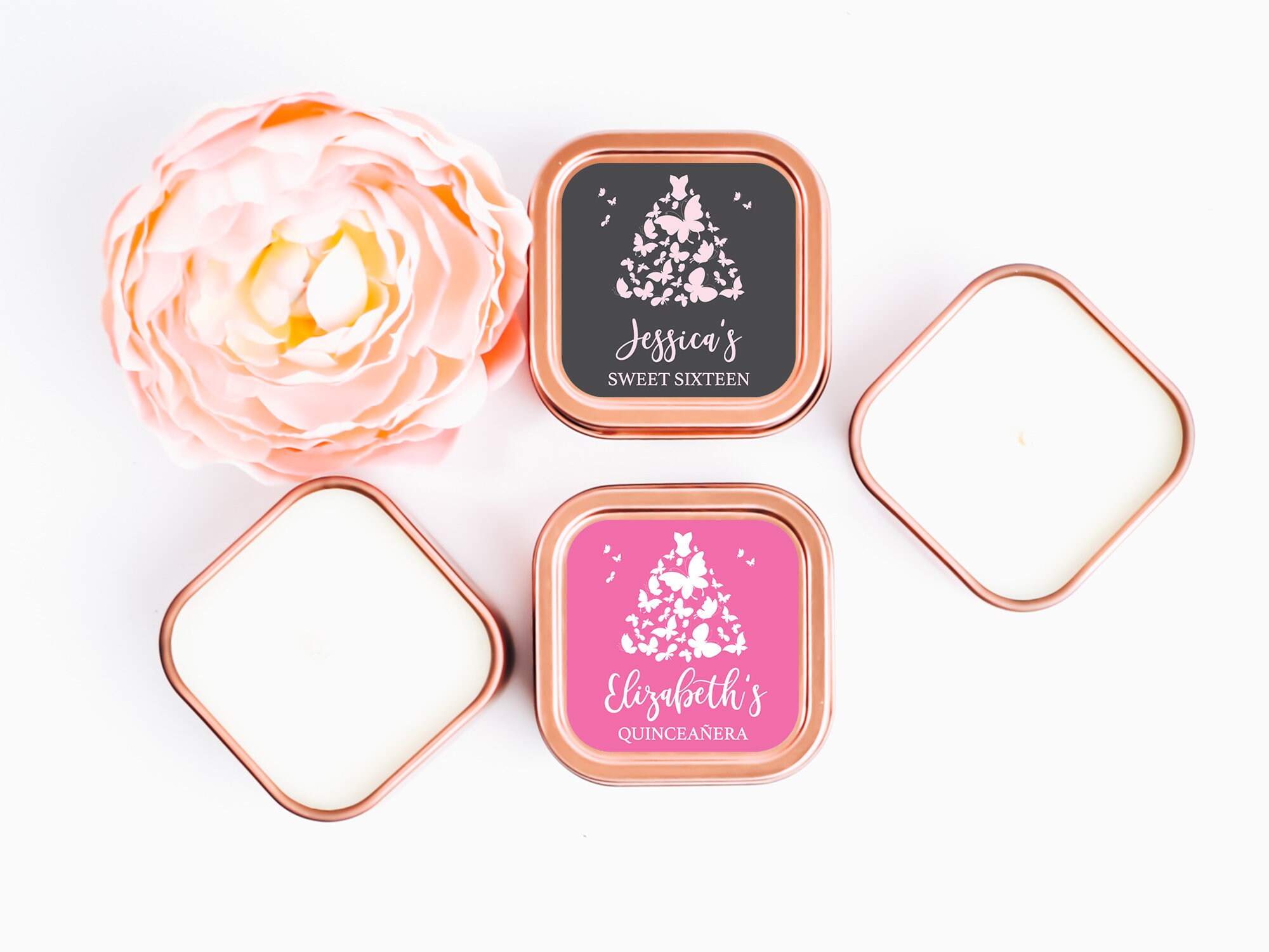 Sweet 16 Candle Favors 12ct Personalized Candles Sweet Etsy