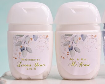 Personalized Wedding Favor, Bridal Shower Favors, Vintage Wedding Hand Gel Favors, Party Favors, Hand Gel, Favor Ideas, Lotion 12ct