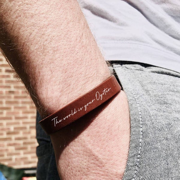 Leather Bracelet Etsy UK