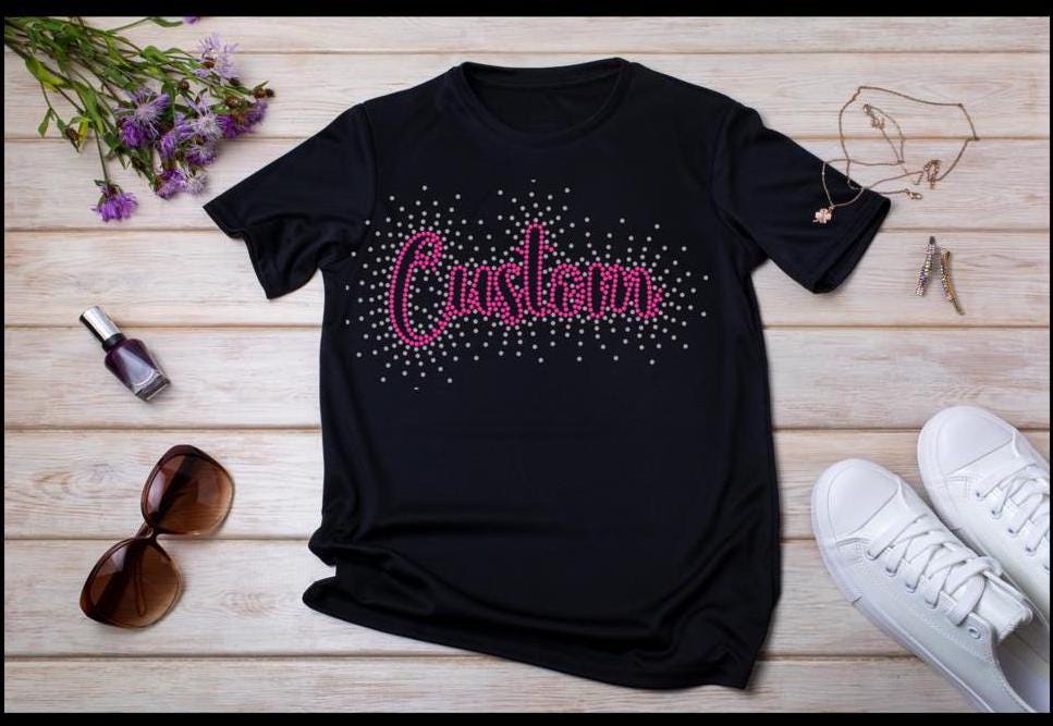 新品未開封 Treat Girl's rhinestone T-shirts Women's Short Sleeve Rhinestone T Shirts - Etsy