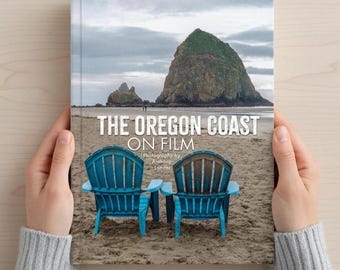 Oregon Coast Photo Book – 35mm Film Photography | Cannon Beach, Astoria, Newport | PNW Travel Gift | Hardcover Coffee Table Book