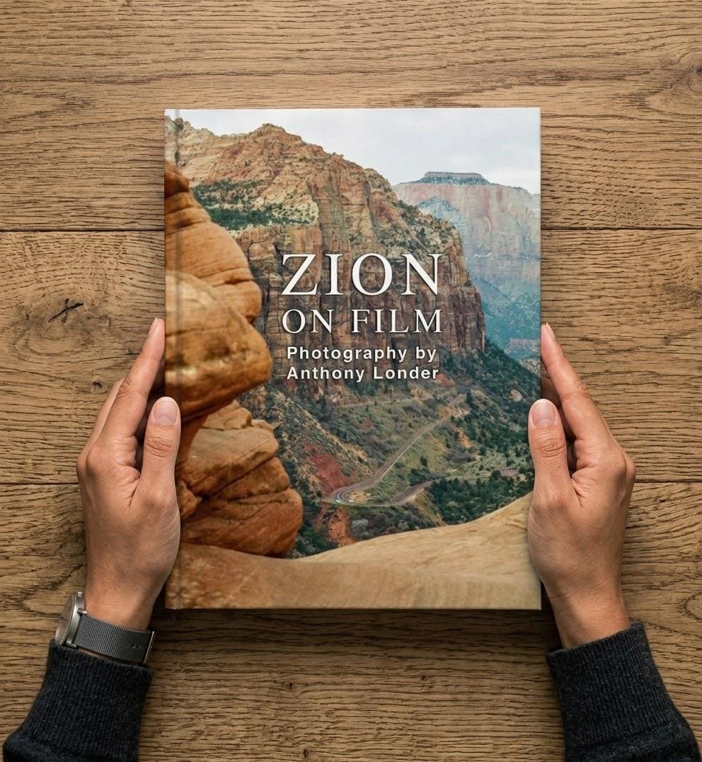 Zion National Park Photography Book 35mm Film Nature Travel (Hardcover)