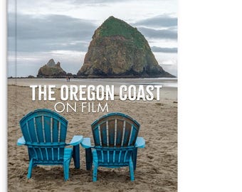 Oregon Coast Photo Book – 35mm Film Photography | Cannon Beach, Astoria, Newport | PNW Travel Gift | Hardcover Coffee Table Book