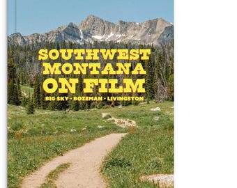 Southwest Montana Photo Book – 35mm Film Photography | Big Sky, Bozeman, Livingston | Mountains, Neon Signs, Classic Cars | Hardcover Book
