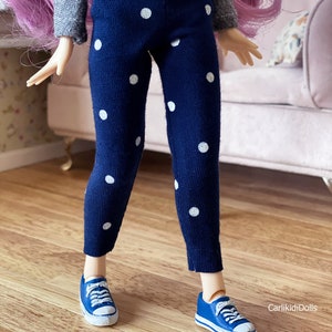 Navy blue Blythe Pants, Blythe leggings , Blythe doll clothes, Blythe outfit