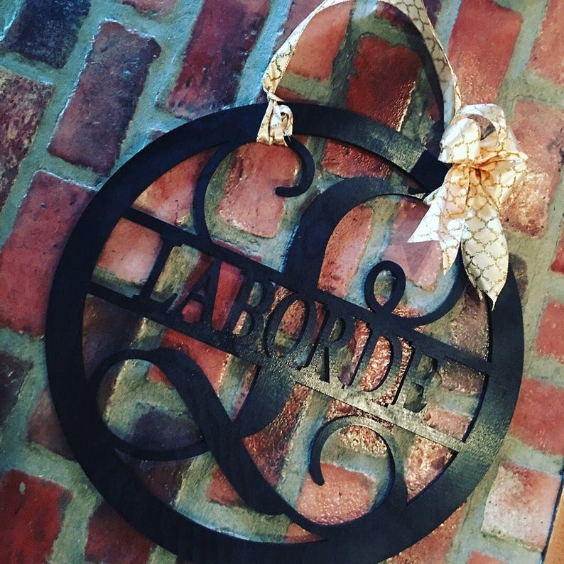 Family name wooden hanger