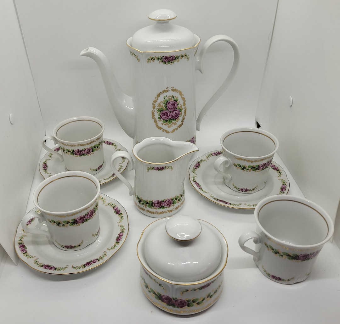 Vtg. JLMENAU 10 Piece Demitasse Tea/ Coffee / Chocolate Set Etsy