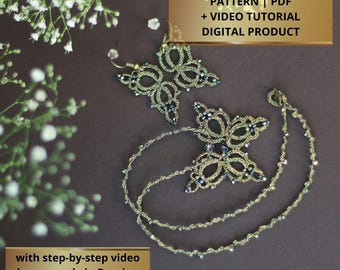 Butterfly Earrings Tatting Tutorial (Video & PDF)