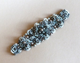 VIDEO Tattoo-Tutorial NUR in russischer Sprache, Schiffchen tatting Muster und Schema Armband "Crystal Sound"