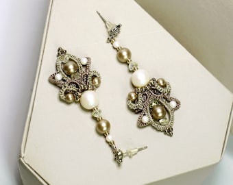 Tatting Earrings Pattern, Lily Frivolite Scheme (Video & PDF)