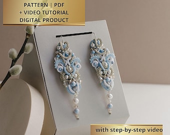 Tatting Tutorial, Earrings & Pendant shuttle Pattern Video