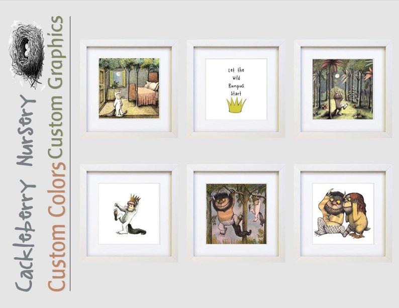 Where The Wild Things Are Set Of 6 Prints Gift For New Etsy