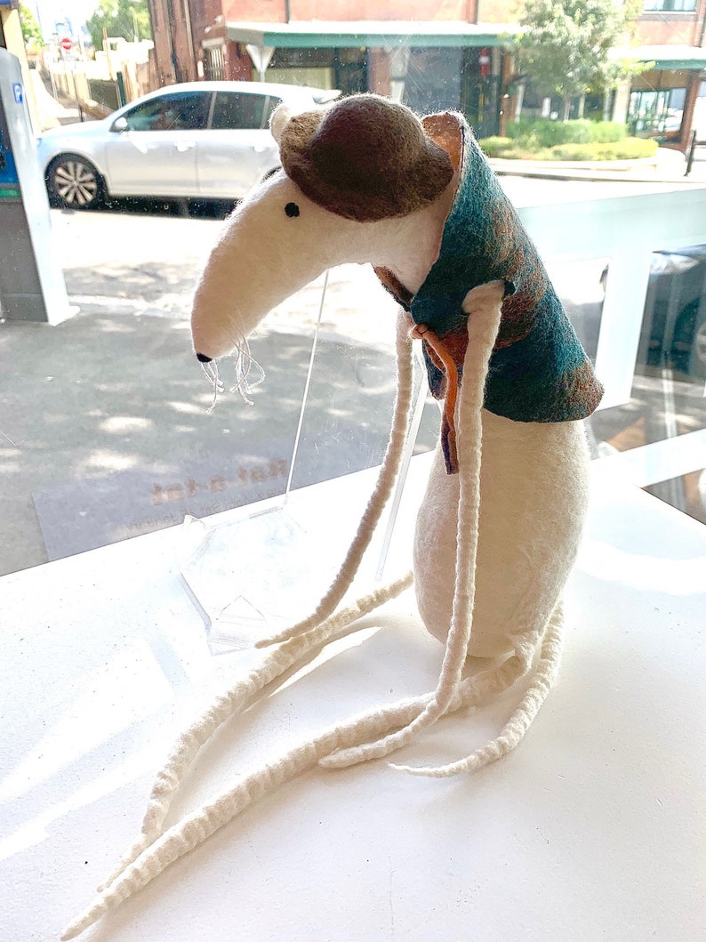 Handmade Felted Toys rat Family. Little Cute Etsy