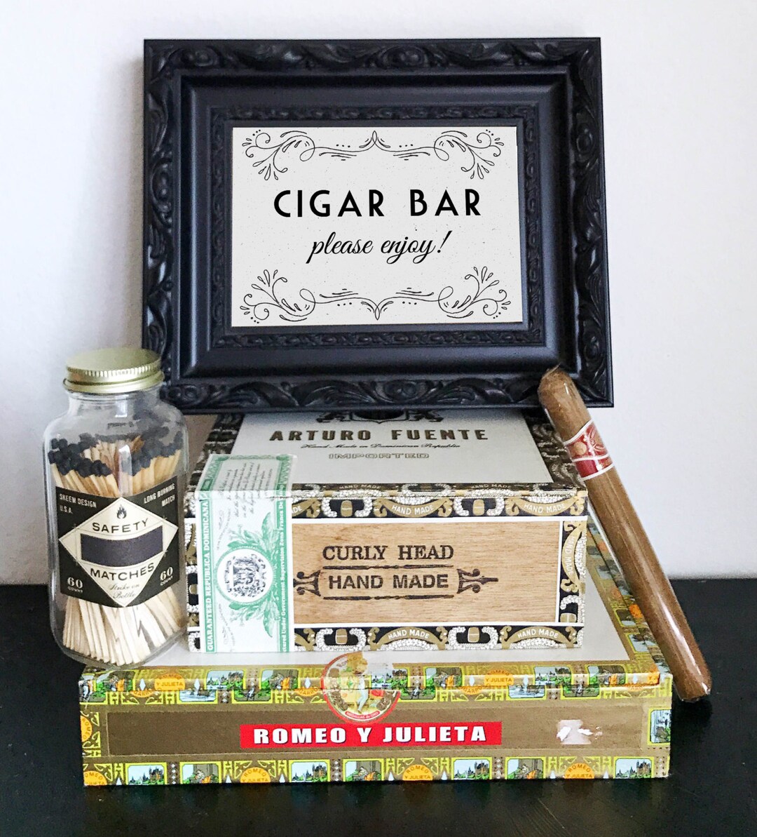 Printable Cigar Bar Sign Please Enjoy Wedding, Reception, Roaring 20s ...