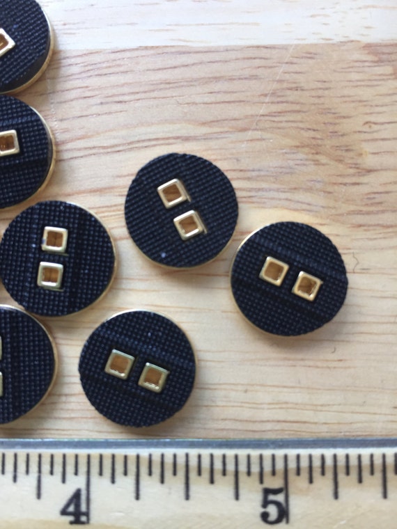 50*WONDERFUL 5//8 in BLACK MATTE*BUTTONS RIMMED