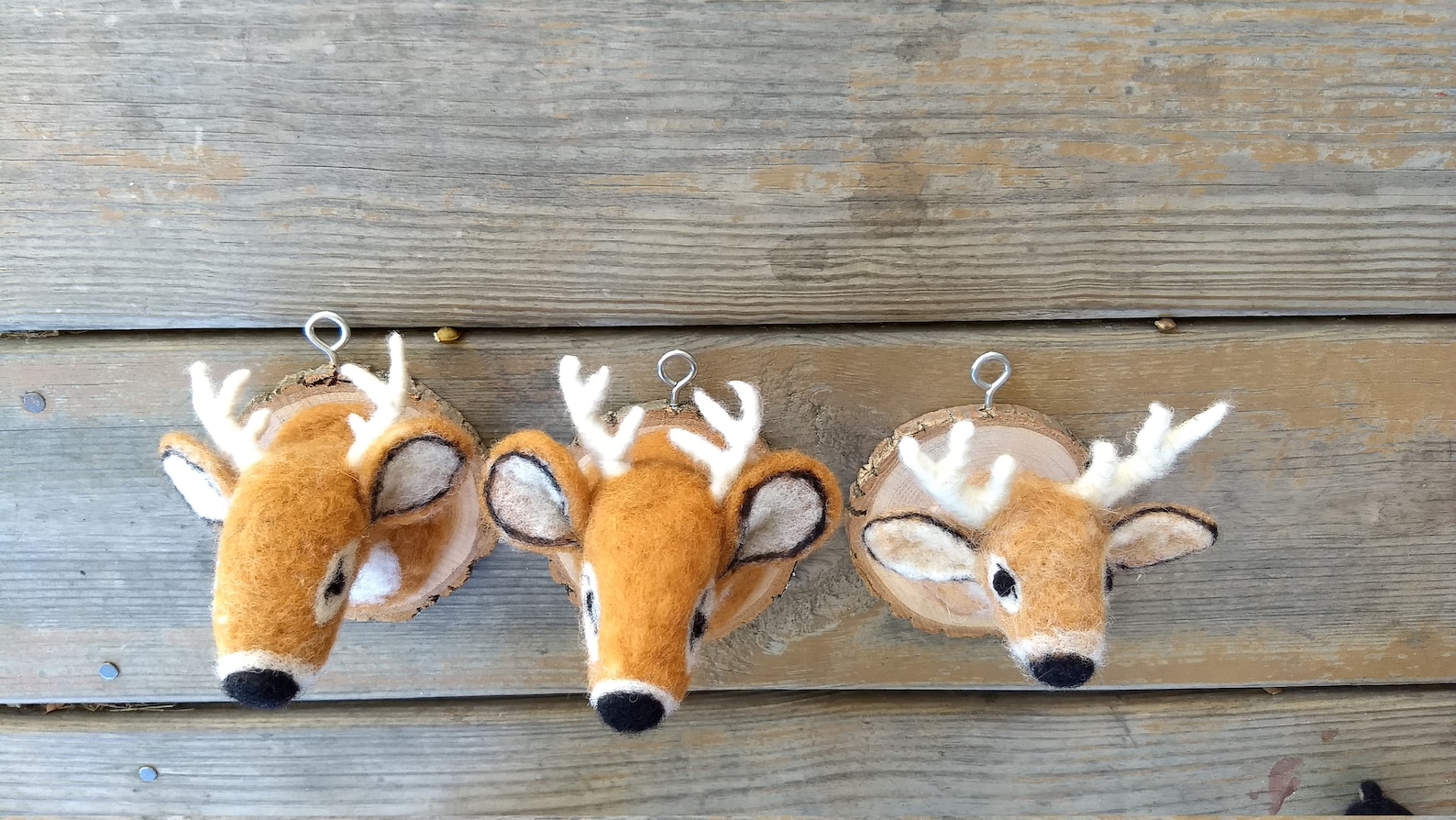 Mounted Deer Head Needle Felted Etsy