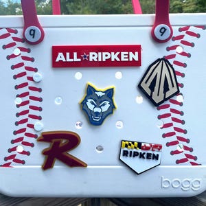 Custom Team Logo Bogg Bag Charm | Bag Charm | Game Day Accessory | Team Spirit Gift | Custom Sports Mom Accessory