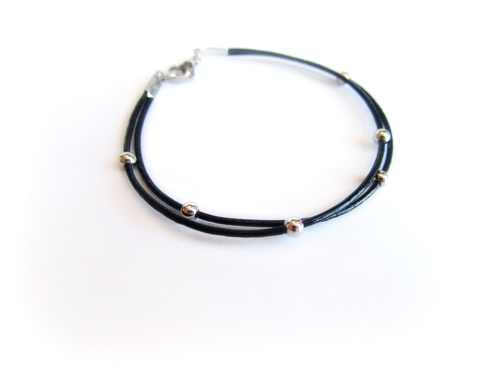 Leather Rope Bracelet for Women Leather Cord Bracelet Etsy