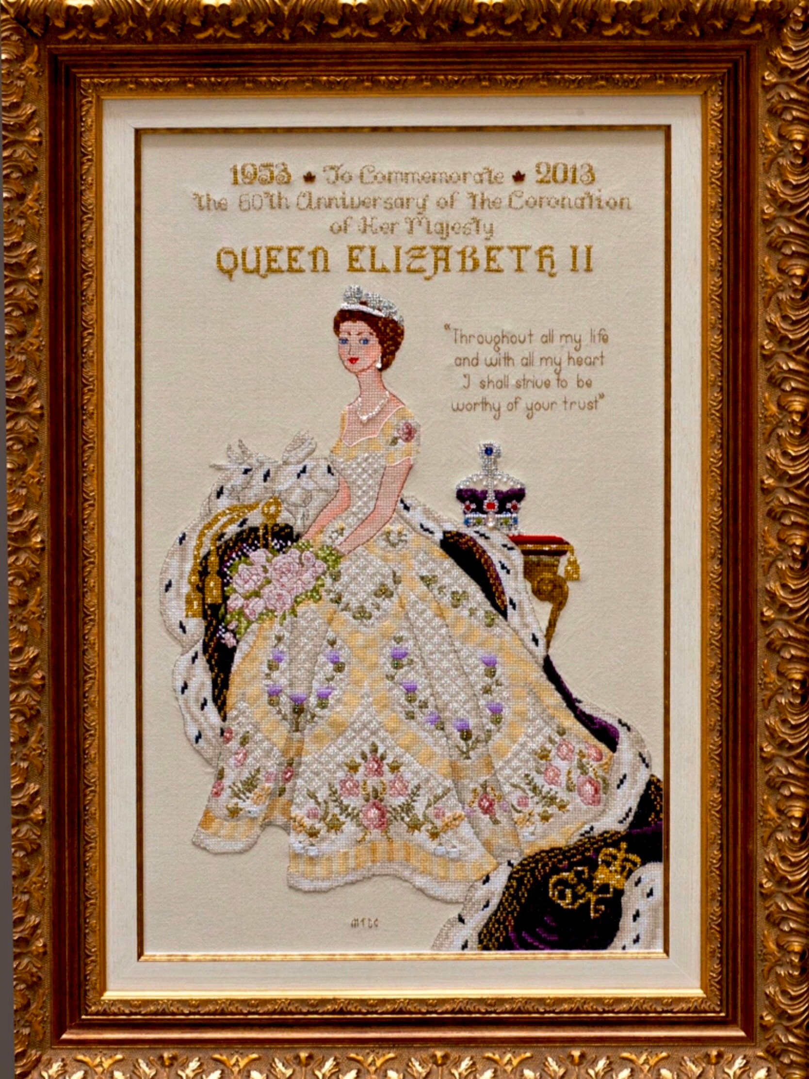 Ingang Ongehoorzaamheid ongeduldig Queen Elizabeth II in Her Coronation Dress Historical style - Etsy België