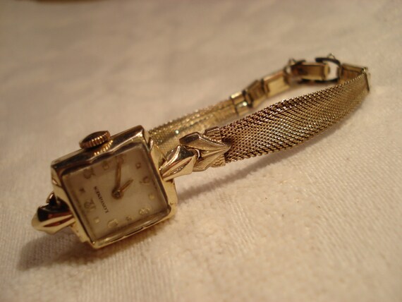 Girls Longines 10kt Gold Filled Square 