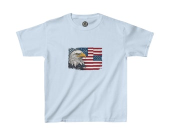 American Bald Eagle and Flag T-Shirt