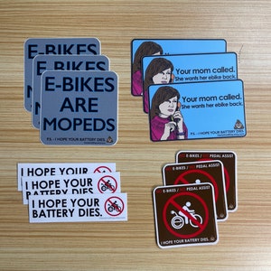 Anti E-Bike MEGA sticker pack