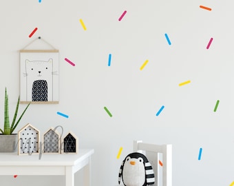Sprinkle Wall Decals - Choose Your Color, Confetti Wall decals
