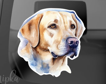 Labrador Retriever Bumper Sticker, Dog on Board