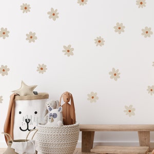 Daisy Wall Decals -  Flower Wall Stickers, Nursery Decals, Boho Nursery