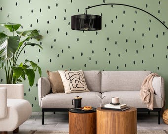 Hand Drawn Brush Stroke Dot Wall Decals, Nursery Decor