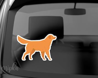 Golden Retriever Bumper Sticker, Dog on Board