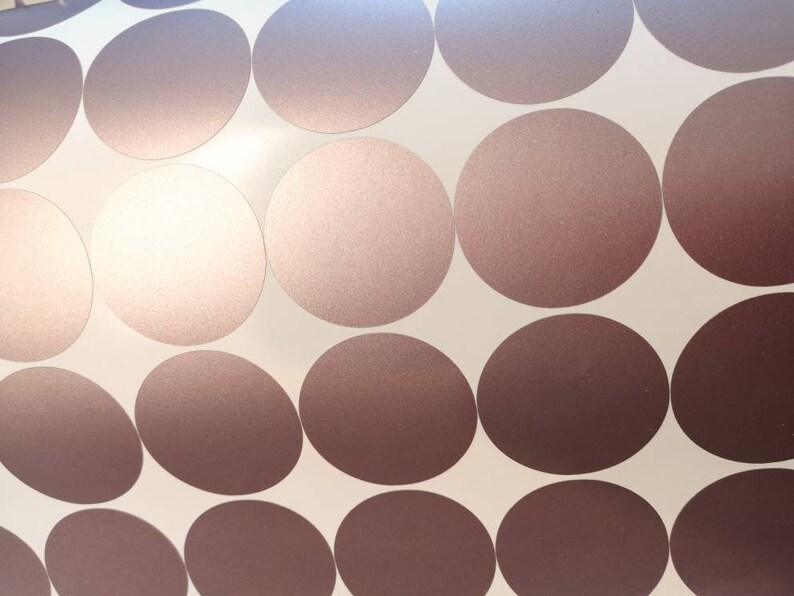 Rose Gold Dots Decal Rosegold Dots Various Sizes Wall Etsy