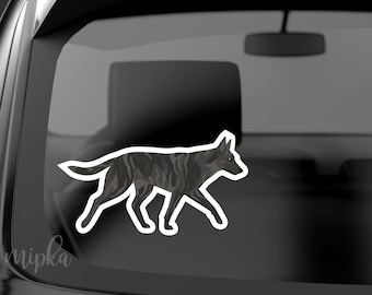 Dutch Shepherd Bumper Sticker, Dog on Board