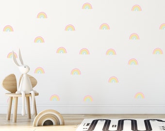 Rainbow Decals -  Scandinavian Rainbow Decals, Rainbows Sticker, Rainbow Wall Decals