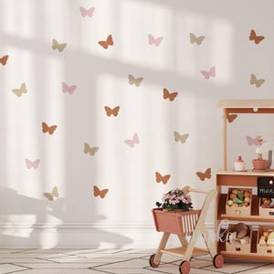 Sticker vlinders: kies je kleur, vlinderstickers, stickers, muursticker.