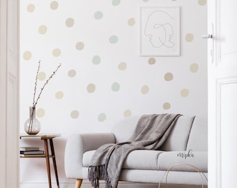 Neutral Dots Wall Decals - Boho Nursery Stickers